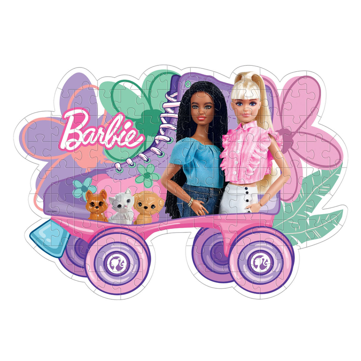 Clementoni Jigsaw Puzzle Super Color - Barbie Rolschaats, 104st.