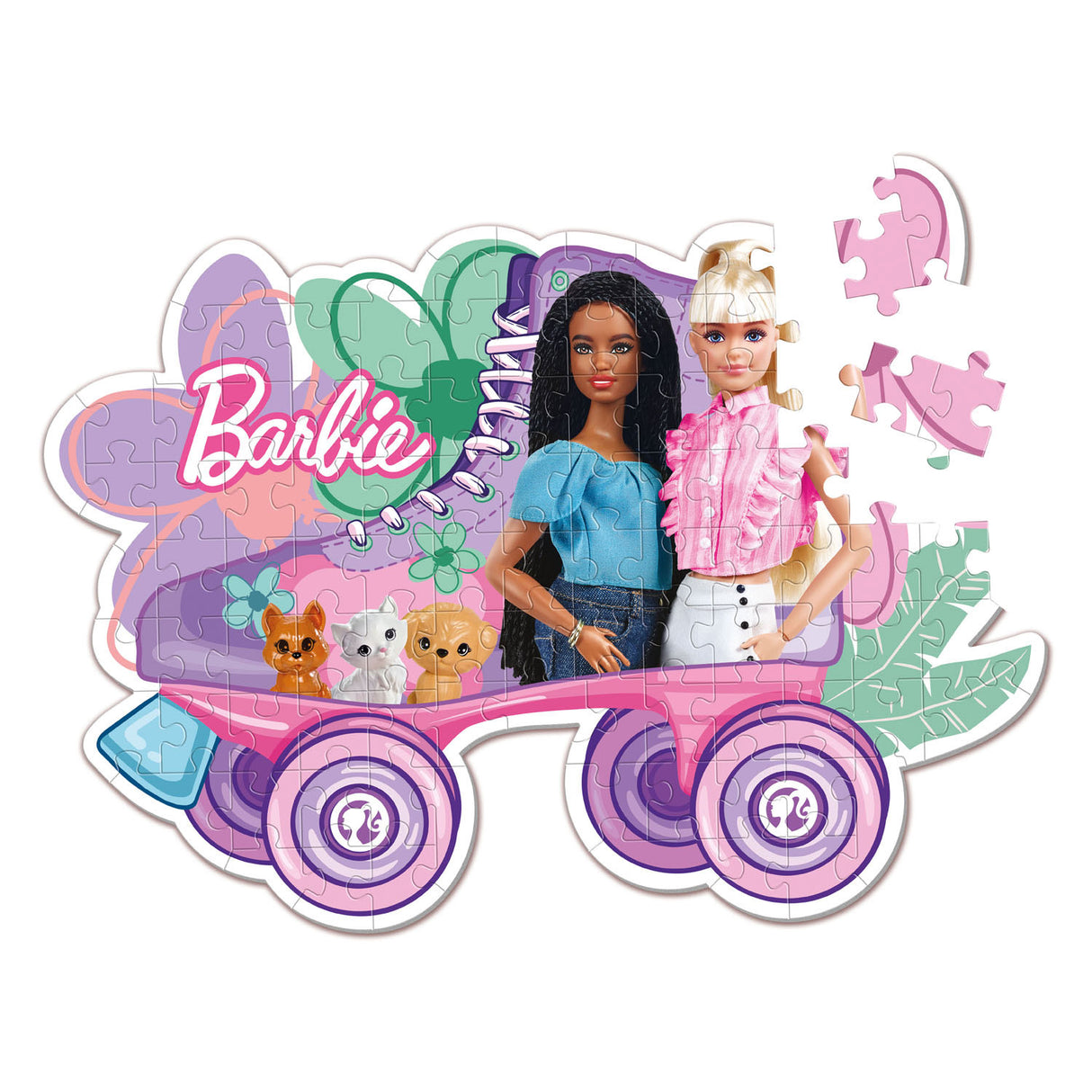Clementoni Jigsaw Puzzle Super Color - Barbie Rolschaats, 104st.