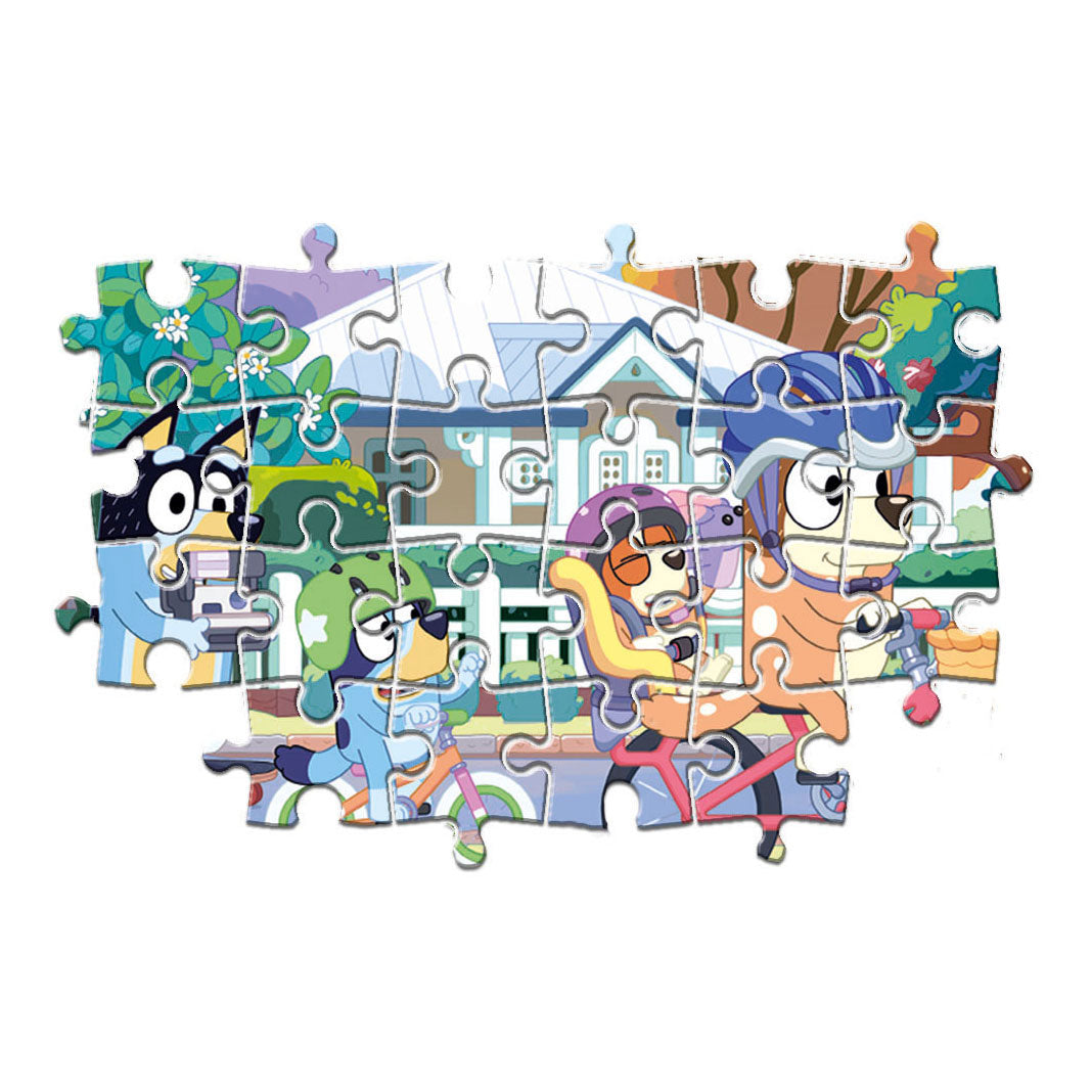Puzzle clementoni puzzle Super Color Bluey Bikes, 24st.