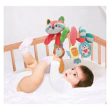 Clementoni Baby Fabric Pram Spiral Raccoon