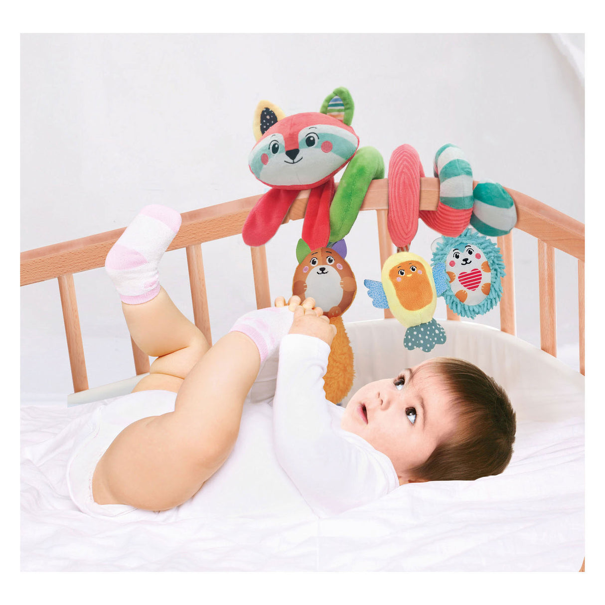 Pramma a spirale Clementoni in tessuto per bambini