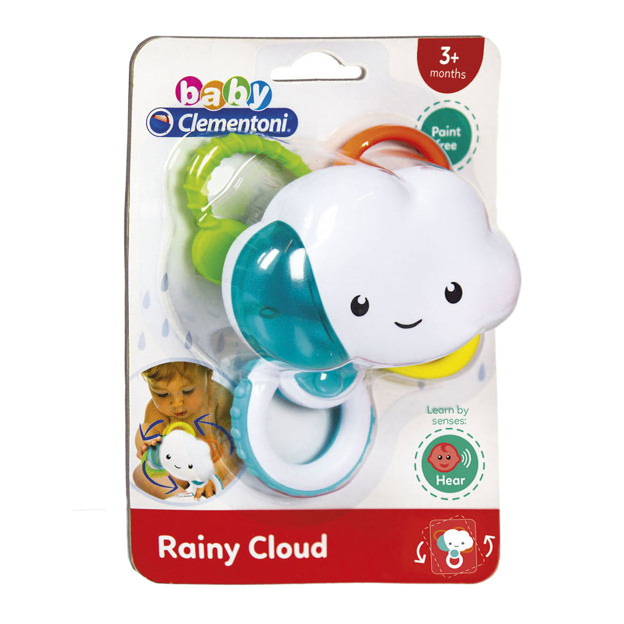 Clementi Baby Rammelaar Wolk