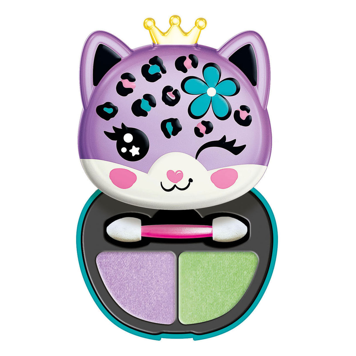 Clementoni beprotiškai prašmatnūs akių šešėliai leopardo makiažo dėžutėje