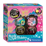 Clementoni crazy chic nail polish yellow pink, 2 pcs.