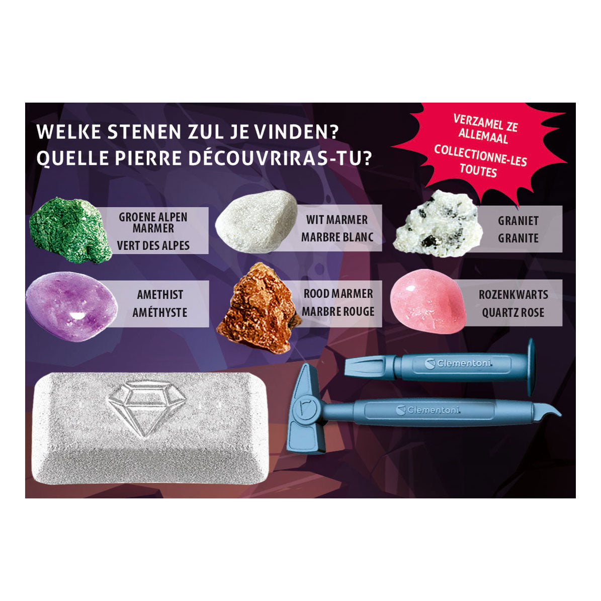 Znanost in igra Clemenni iščejo kamne in minerale