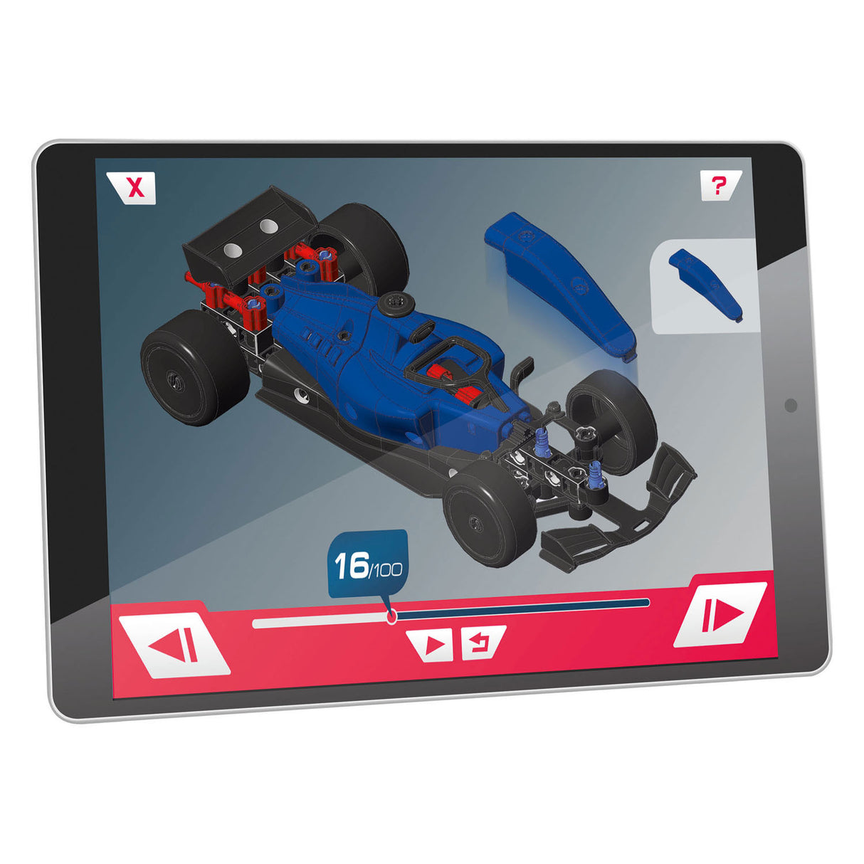 Clementoni Science and Spel - Mechanics Racing car or Go Kart 2in1 BUILDING SET