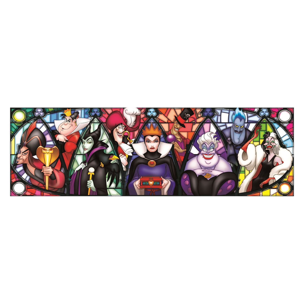Clementoni jigsaw puzzle Panorama Disney Schurken, 1000st.