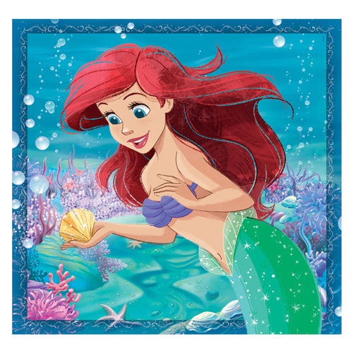 Disney Clementoni jigsaw puzzle Super Color Square Princess, 3x48st.