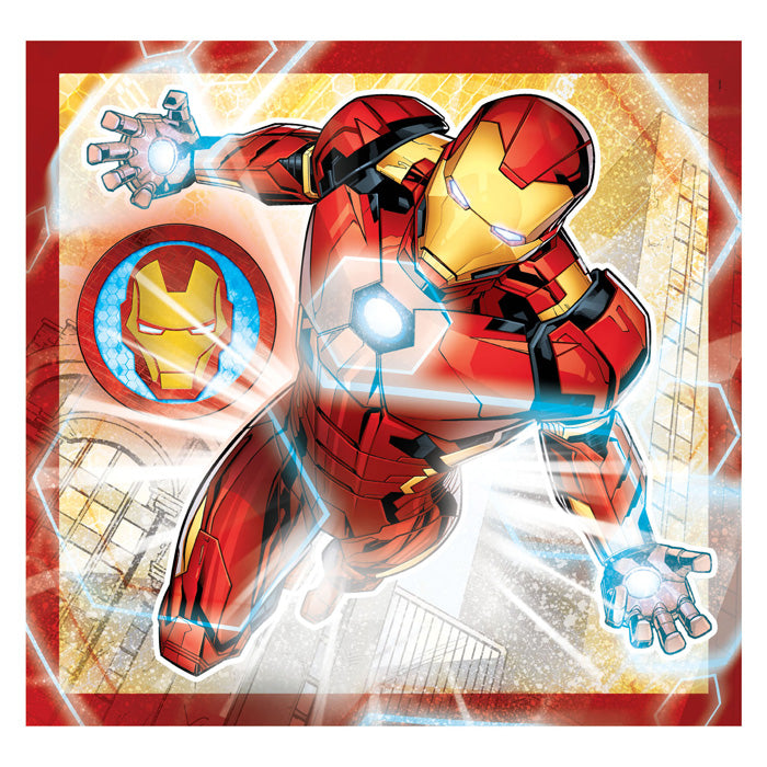 Puzzle clementoni puzzle super color quadra Marvel Avengers, 3x48st.