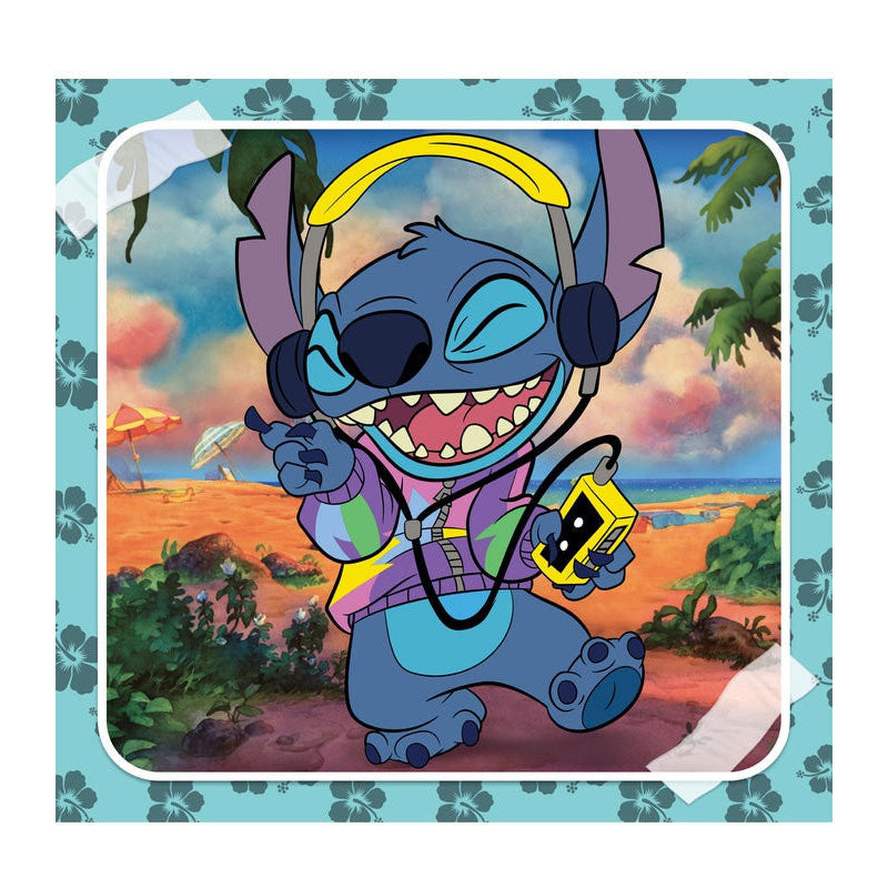 Cleemontoni jigsaw Puzzle Super Faarf Square Disney Stitch, 3x48st.