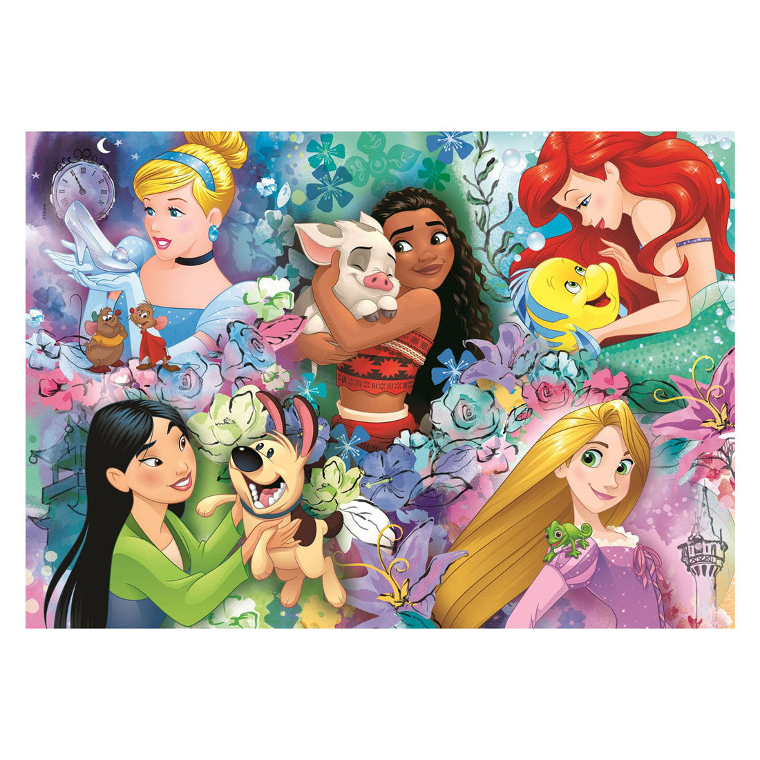 Clementoni puzzle puzzle Super Color Disney Princess II, 60st.