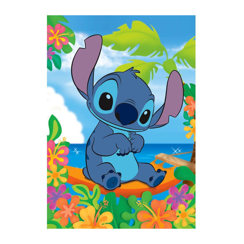 Clementoni Puzzle - Disney Stitch on the beach - 104 pieces