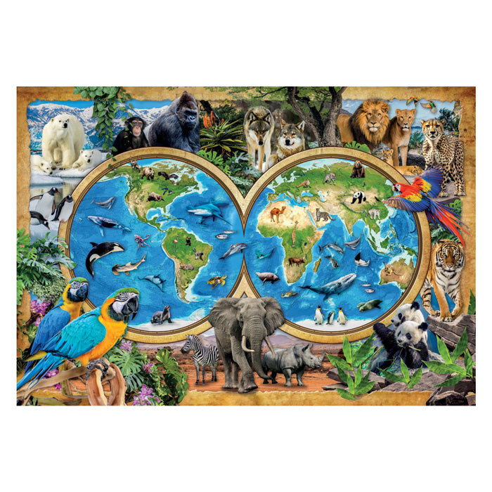 Clementoni jigsaw puzzle Super Color the Wonderful Animal World, 300st.