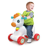 Clementoni baby - rocky le cheval à bascule 3en1