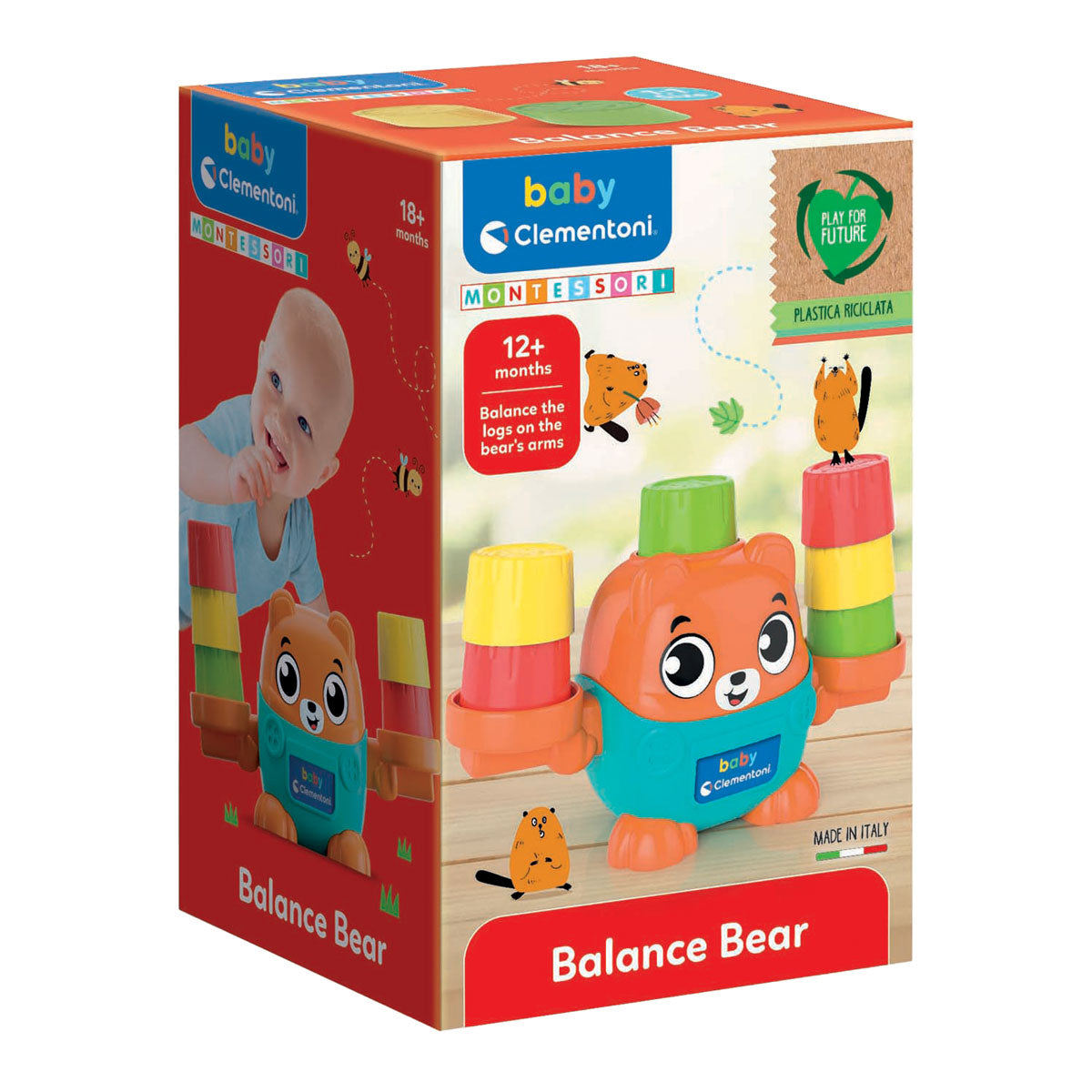 Clementoni bébé balance ours, 7 pièces.