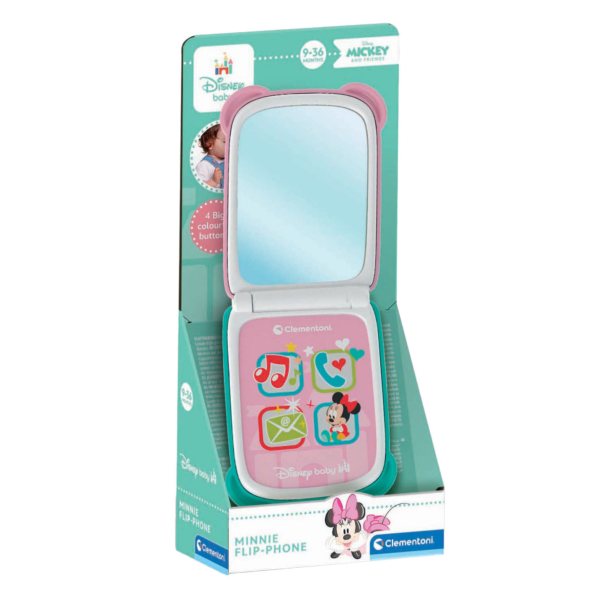 Clementoni Puppelchen Disney Minnie Mause Telefonklappen