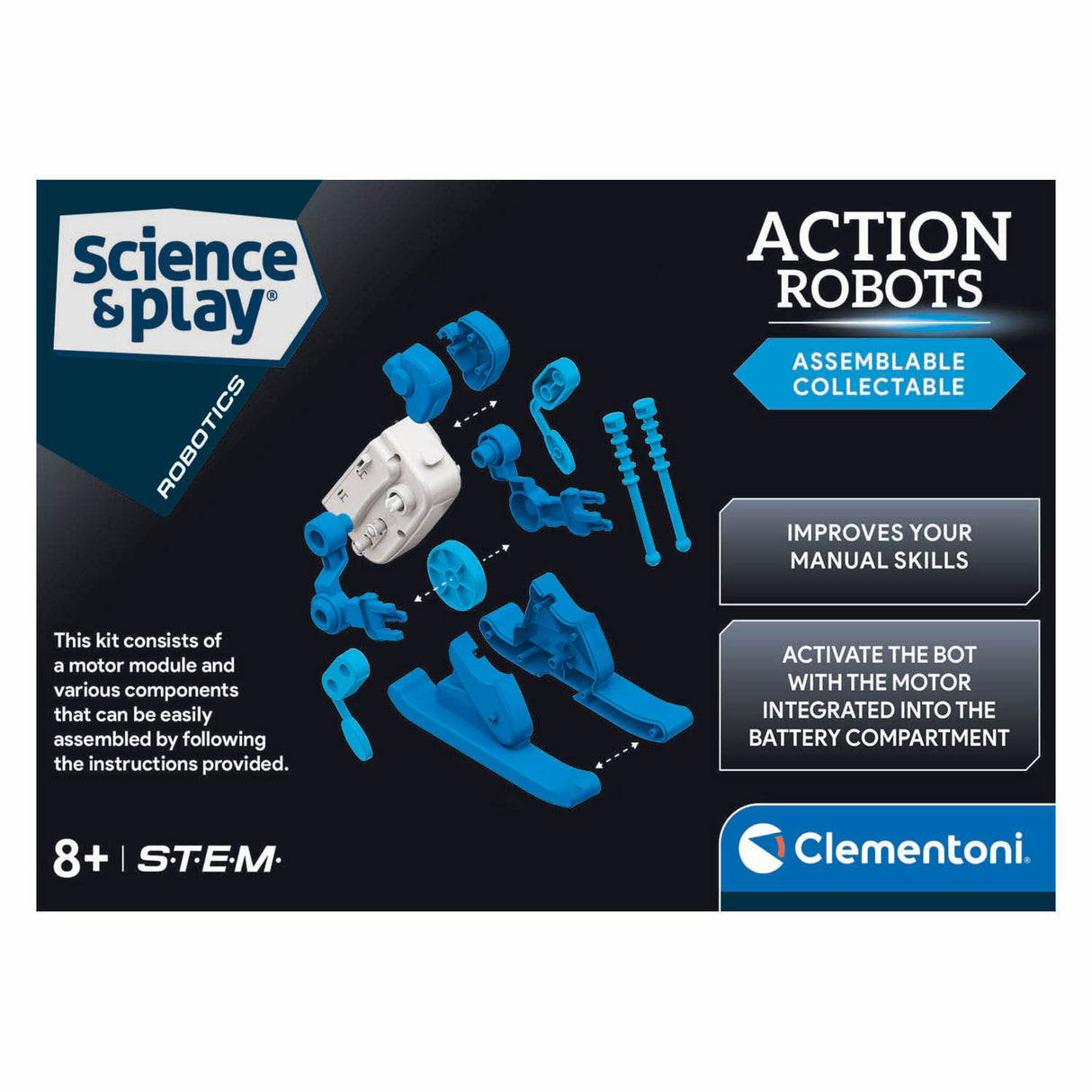 Clementoni Science Game Actionroboter - Skifahrer