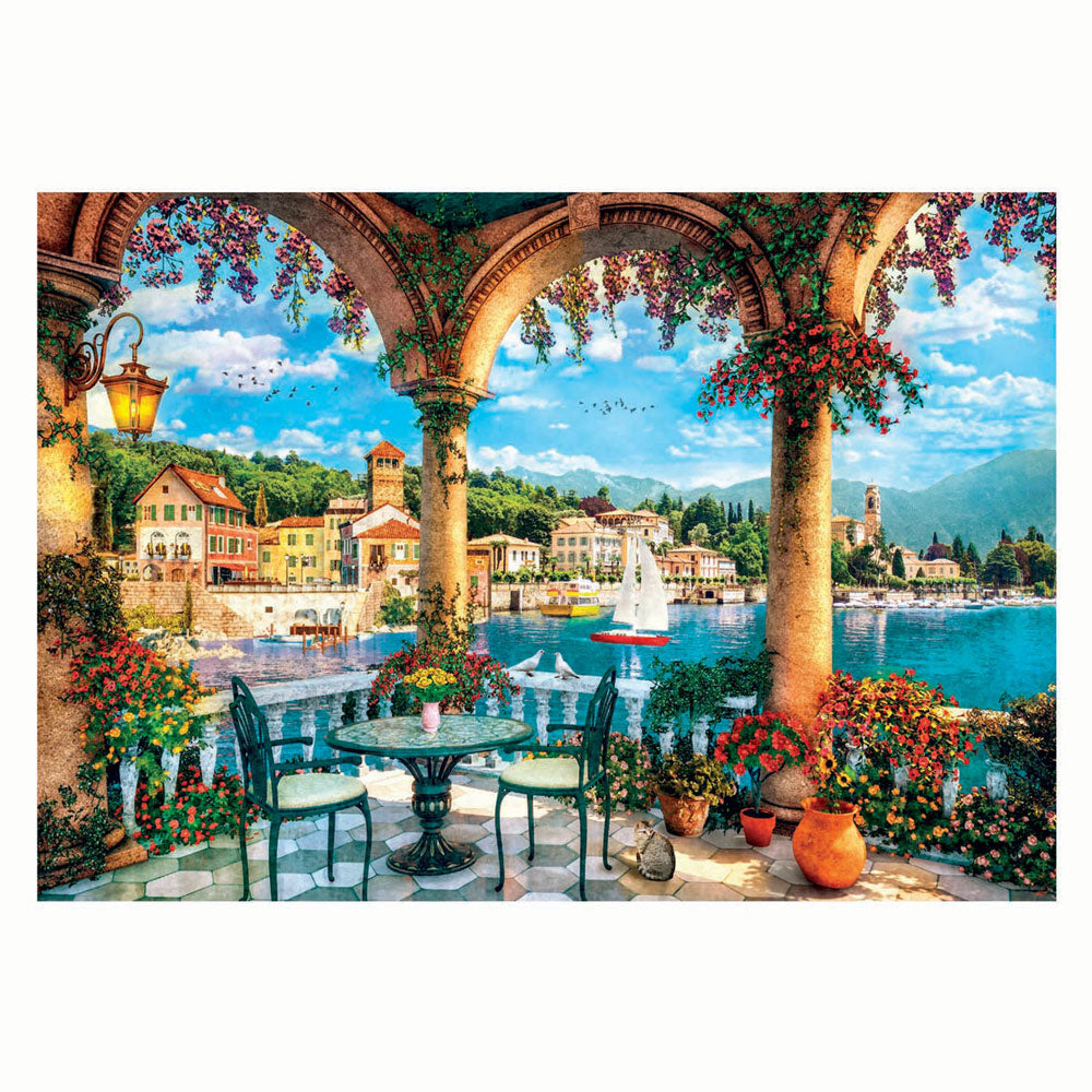 Clementoni jigsaw puzzle artworks view of Lake Como, 1000st.