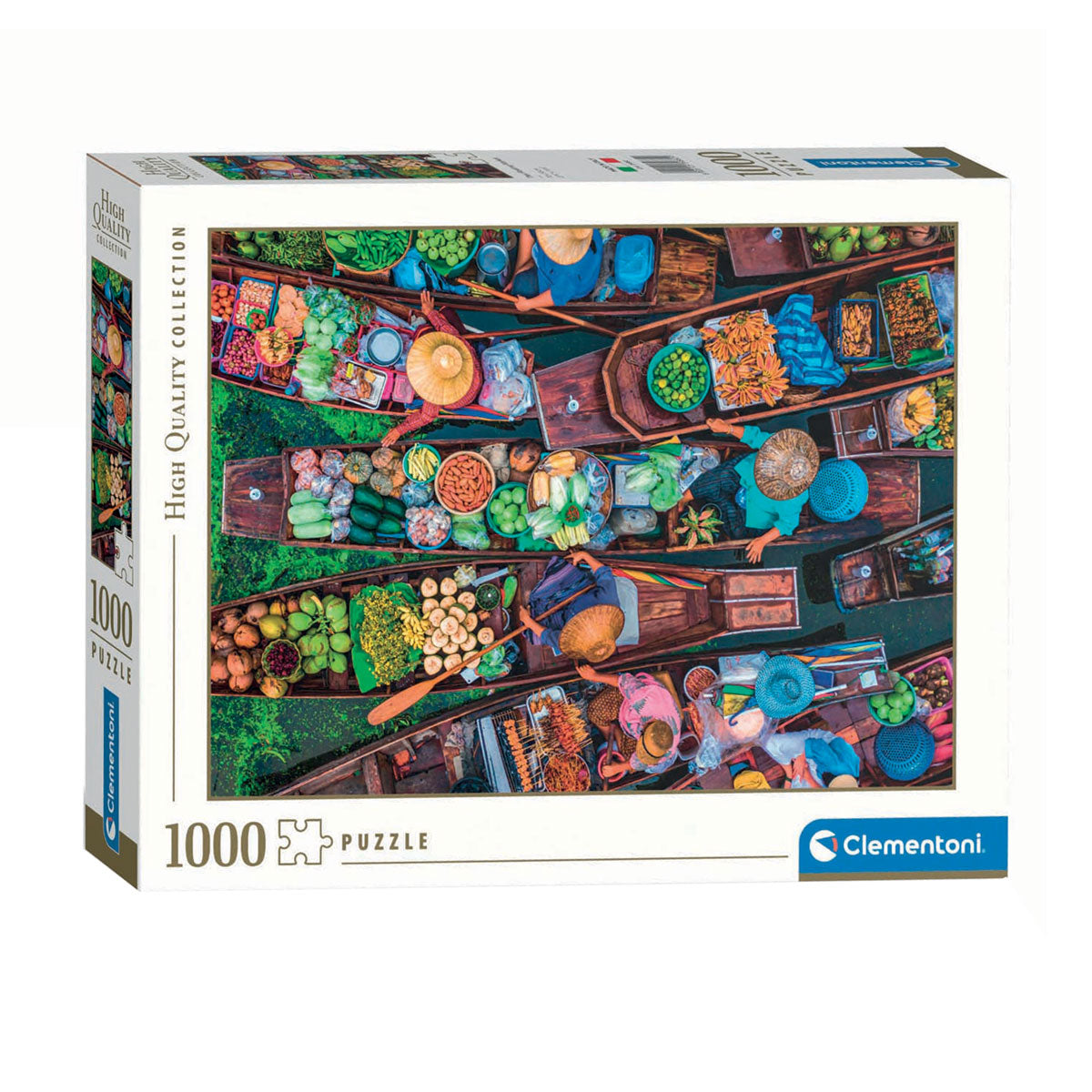 Clementoni puzzle floating Thai market, 1000 pcs.