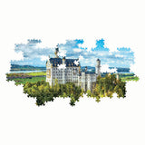 Clementoni panorama puzzle Neuschwanstein Castle, 1000 pcs.