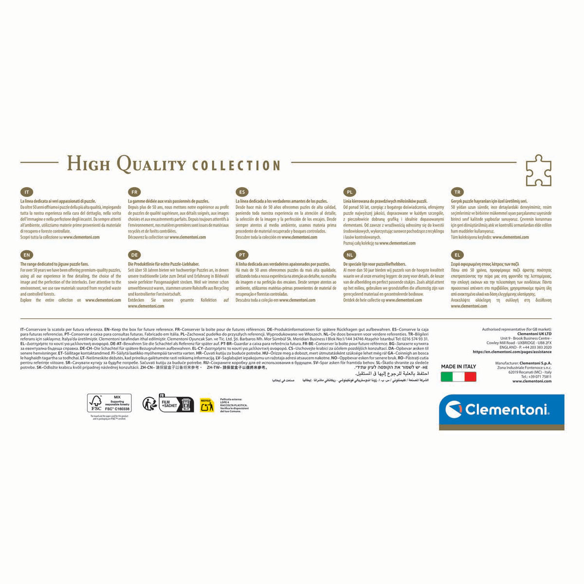 Clementoni panorama puzzle Neuschwanstein Castle, 1000 pcs.