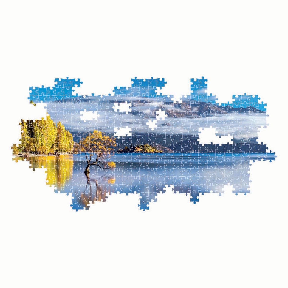 Clementoni panorama puzzle wanaka's golden reflections, 1000 pcs.