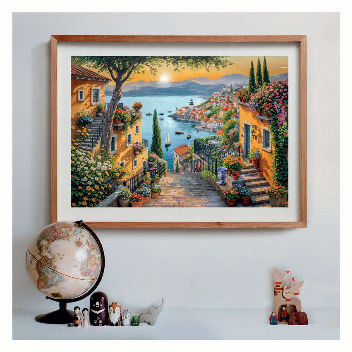 Clementoni jigsaw puzzle art staircase to the harbor, 1500st.