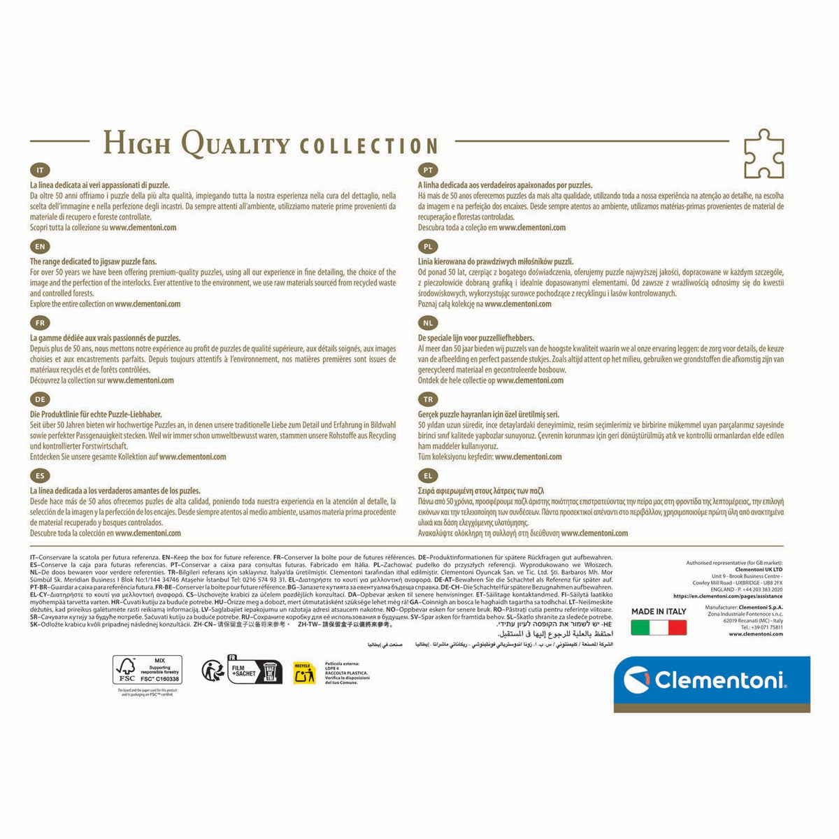 Clemtoni huet de Puzzzle Montan Danel-Michel, 1500st.