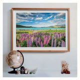 Fiori puzzle di Clementoni azzurro sul lago Tekapo, 1500st.