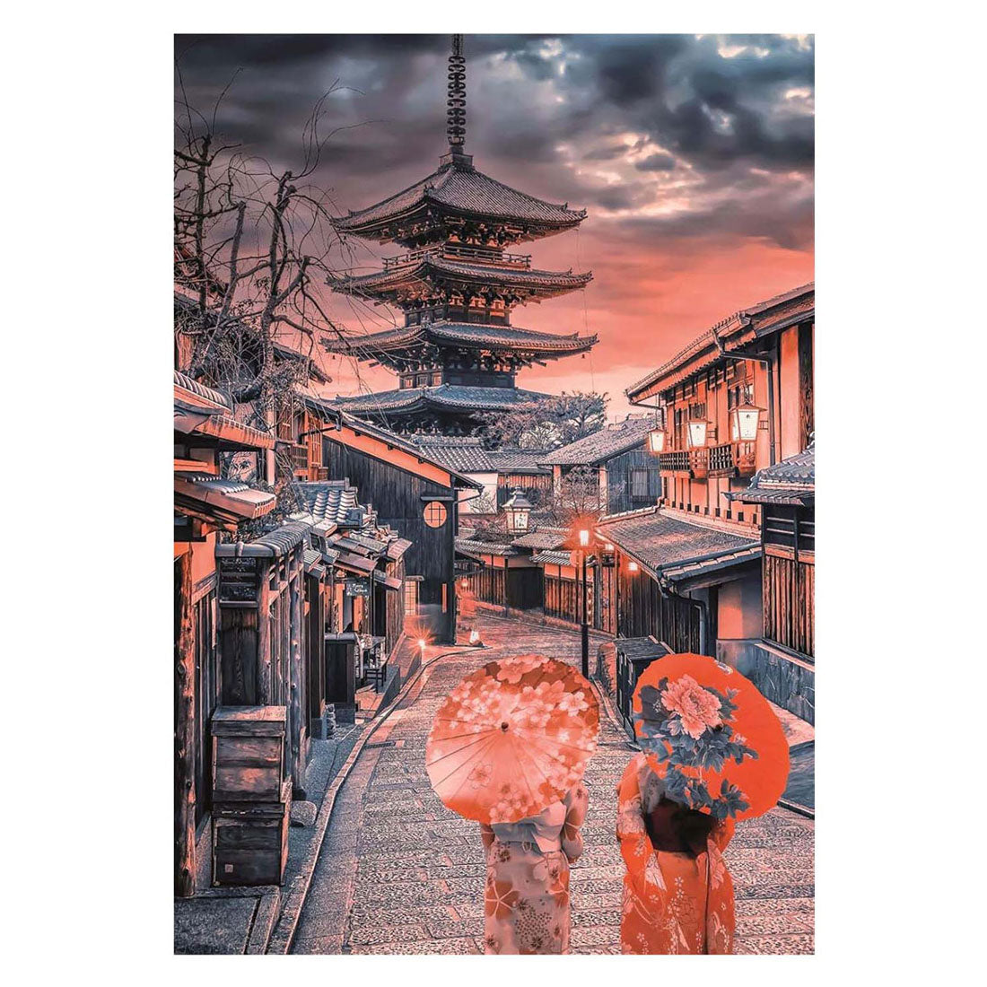 Clementoni Jigsaw Puzzle Evening en Kioto, 500º.