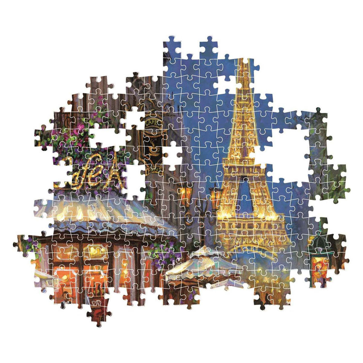 Clementoni legpuzzel night at the eiffel café, 500st.