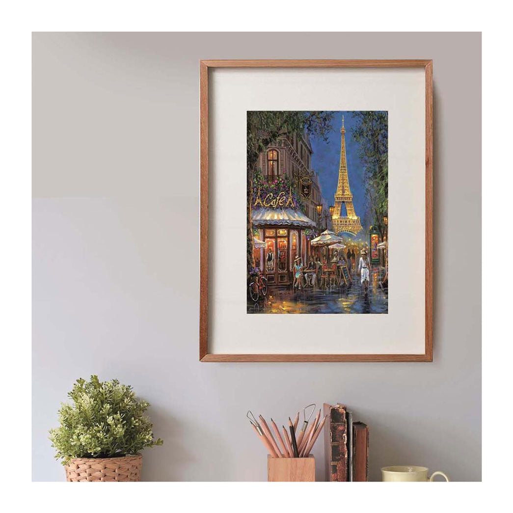 Clementoni Jigsaw Puzzle Night en el Eiffel Café, 500st.
