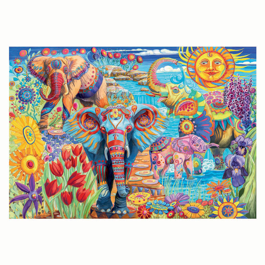 Clementoni Jigsaw Puzzle Elephants 'Carnival, 500st.