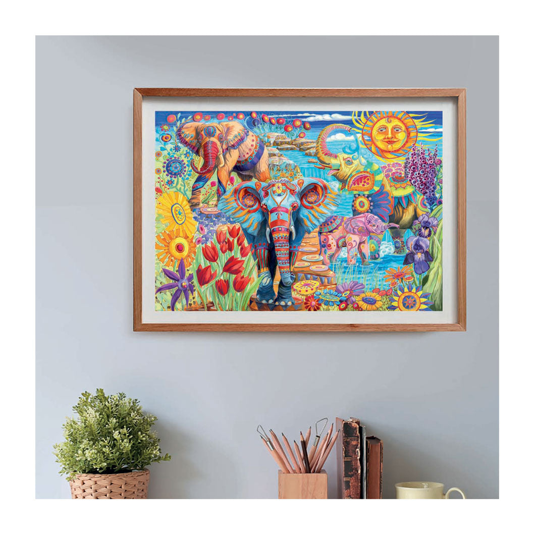 Clementoni Jigsaw Puzzle Elephants 'Carnival, 500st.