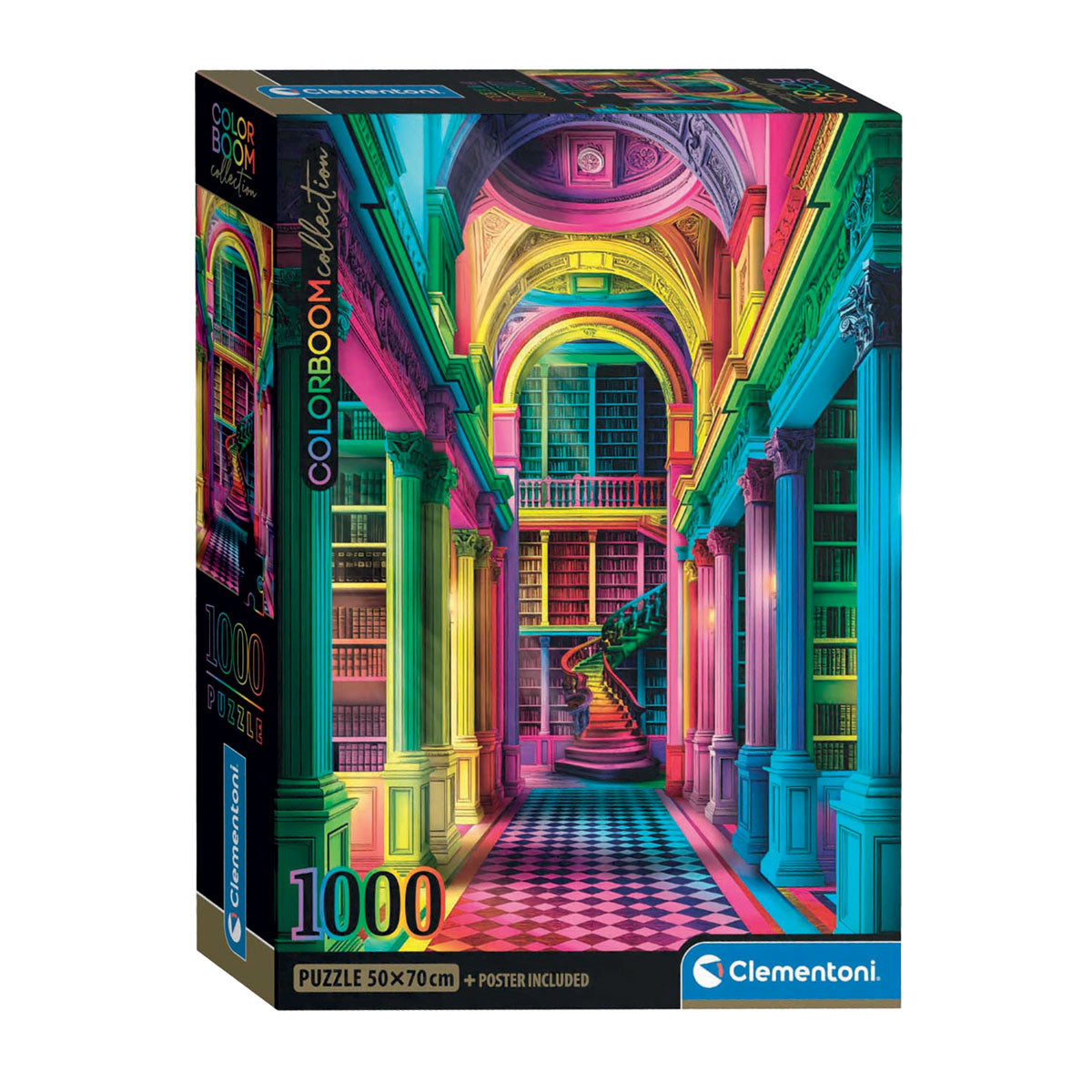 Clementoni jigsaw puzzle colorboom athenaeum, 1000 pcs.