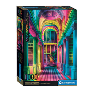 Clementoni jigsaw puzzle colorboom athenaeum, 1000 pcs.