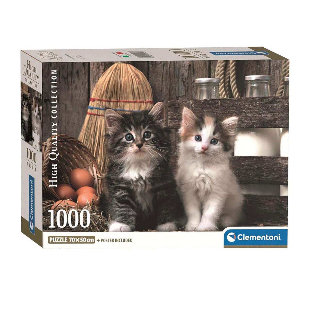 Clementoni puzzle - cute kittens, 1000 pcs.