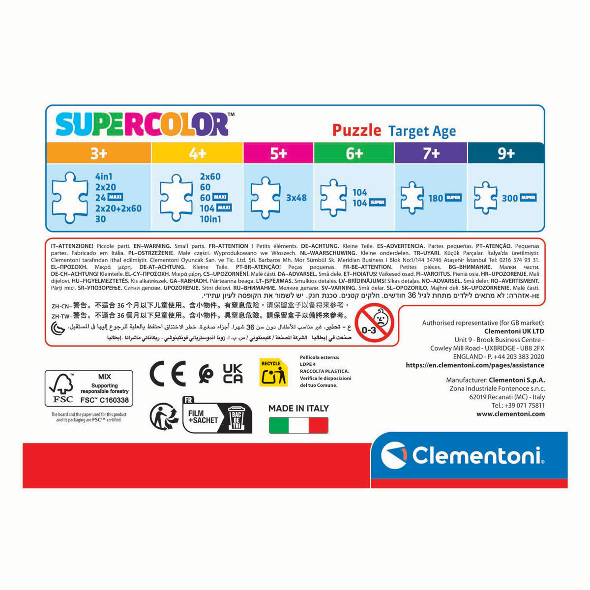 Clementoni palapeli peppa possu, 30 kpl.