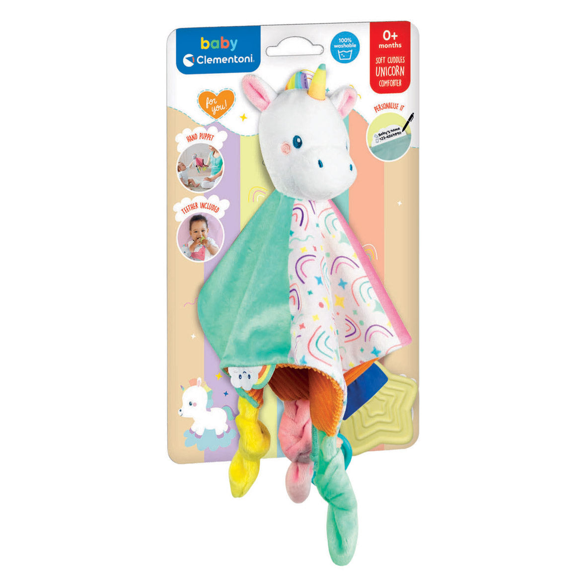 Clementoni baby unicorn comfort blanket