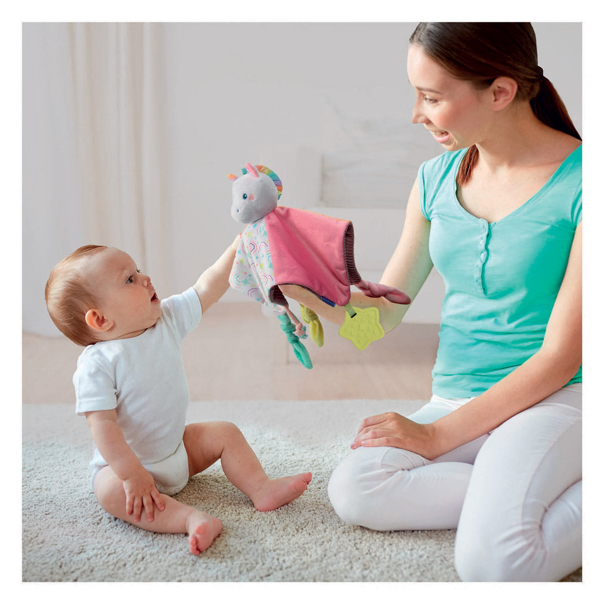 Clementoni baby unicorn comfort blanket