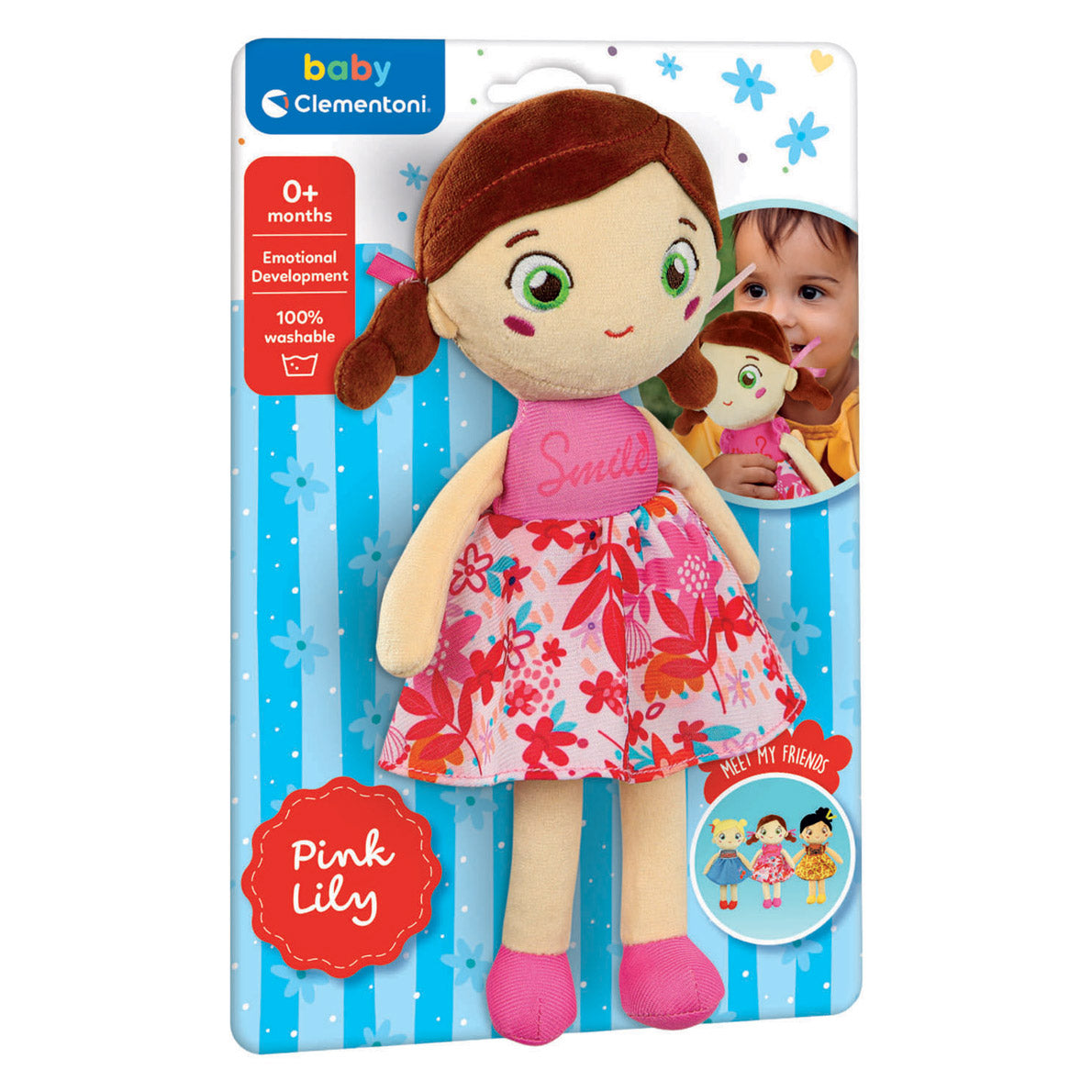 Clementoni Baby Soft Plush Doll Pink Lilly