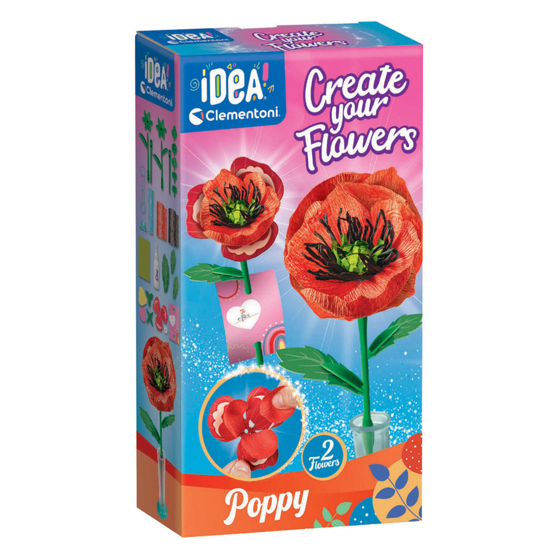Clementoni Idea Make Your Own Flowers - Poppy