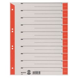 Index dividers Leitz 230 gsm red