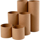 Cardboard rolls, L: 4.7+9.3+14 cm, D 5 cm, 6 pc 1 box