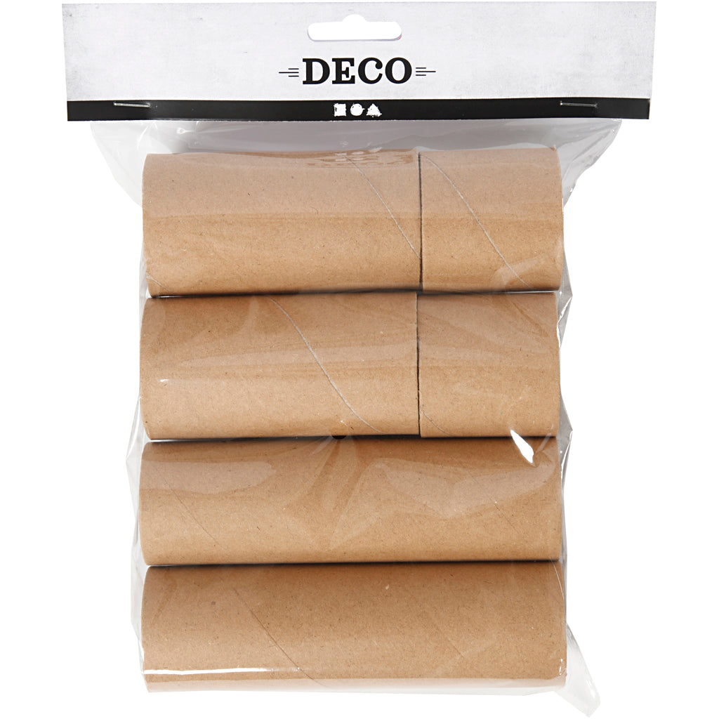 Cardboard rolls, L: 4.7+9.3+14 cm, D 5 cm, 6 pc 1 box