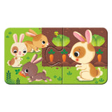 Ravensburger animals and their little puzzle, 9x2st.