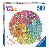 Ravensburger circle of colors puzzles - flowers, 500pcs.