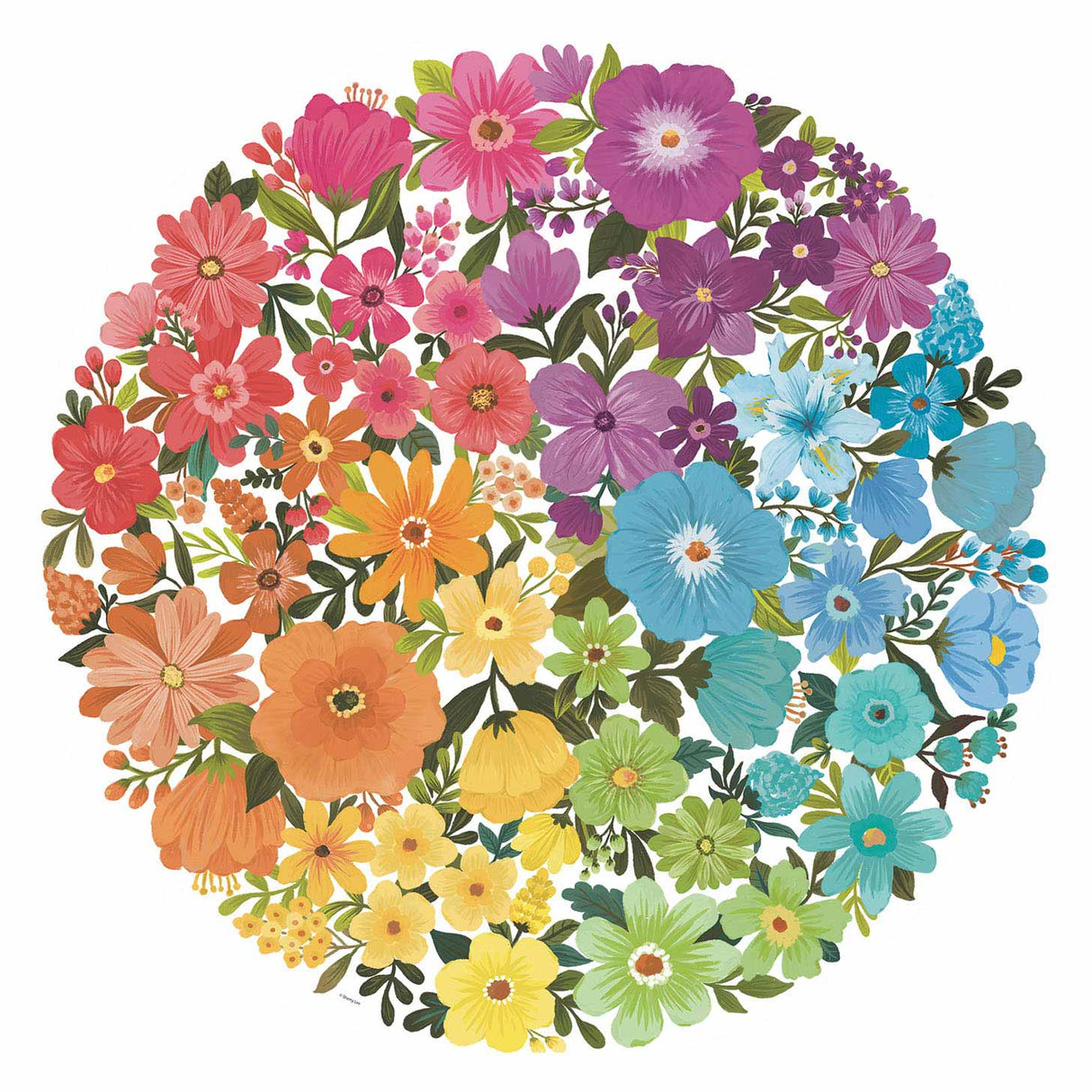 Ravensburger Circle of Colors uganke - cvetovi, 500st.