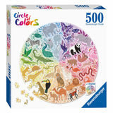 Ravensburger circle of colors puzzles - animals, 500pcs.