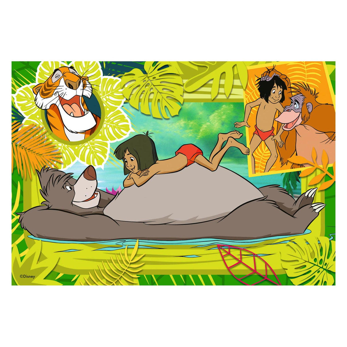 Ravensburger Disney Classics: Domo e Jungle Book Leg Puzzle, 2x12st.